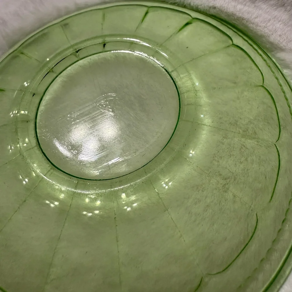 Vintage Federal Glass Co Colonial Fluted 